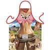 ITATI Grembiule da cucina con divertente motivo Sexy Cowgirl (GR38834)