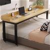 Lxndsf Tavolo sopra Il Letto, Carrello sopra Il Letto, Scrivania Portaoggetti, Ampia Scrivania da Studio, Scrivania ad Angolo, Mobile Studio Porta PC con Ruote, Tastiera Scorrevole Postazioni da Lavoro