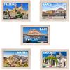 Generico 5 Calamite Legno 5x7cm Italia Del Sud Souvenir Regalo Turismo Gadget Idea