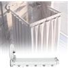 VeftBltrem Asta per tenda da doccia senza fori, 2 m, pieghevole, con 2 ventose resistenti, a forma di L/U, pieghevole, in alluminio, per bagno, vasca da bagno e stendibiancheria (senza tenda da doccia)