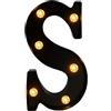 Fancysky Lettere LED Luminose 22 cm Nero, S | Atmosfera Romantica, Laurea e Festival, Feste ed Eventi, Lettere Luminose, Halloween Natale