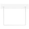 Generico Appendibiti da Soffitto - Barra Appendiabiti Sospesa in Acciaio per Cabina Armadio, Ingresso e Corridoio - Design Minimal Made in Italy FIRO (Bianco, A 80 x L 60 cm)