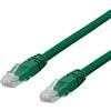 DELTACO U / UTP Cavo patch Cat6a, Delta cert, LSZH, 15 m, verde