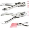 NVIYAM Perforatrice Carta 2 pezzi, Foro Rotondo, Diametro del Foro 3 mm e 6 mm, Foratrice Singola per Carta da Utilizzare Biglietti, Scrapbooking, Biglietti di Auguri, Perforatrice in Metallo