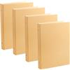 Tbintul 4 Pezzi Raccoglitore ad Anelli A5,Quaderno ad Anelli A5,Copertina Raccoglitore Kraft 6 Fori Raccoglitore Anelli a5 per Ufficio Scuola Multifunzione fai da te Forniture
