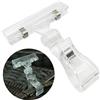 GENSMILE Porta carte etichette a doppia clip - 5 pezzi grandi doppie clip per supermercato, supporto per poster in plastica trasparente, clip di fissaggio multifunzione