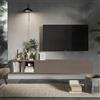 Totò Piccinni Mobile Porta TV Sospeso MODULA, Parete Attrezzata Moderna con Pensile a Ribalta e 2 Cubi a Giorno, Versatile per Soggiorno e Ingresso, 194 x 29 x 28 cm (Bronzo)
