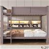 boorbin Letto a castello da 160 x 200 cm, con armadi e luce LED, letti singoli, letti a castello, letti a castello, letti a castello, adatto per adulti, bambini e adolescenti (marrone)
