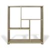 eacommerce Libreria in legno Bianco nordico e Rovere Scaffale Mobiletto con ripiani Svuotatasche da ufficio (5 Ripiani - 80x24x83,5H cm, Rovere)
