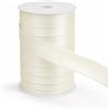YNNHUDEEP Nastro sbieco 25 mm x 50 m, doppio nastro per cucito, per fai da te e decorazioni, nastro in raso in poliestere, beige