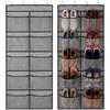 JYYWTSI Organizer da appendere, porta scarpe, con 10 tasche, 126 × 55 cm | Scarpiera salvaspazio in tessuto non tessuto con 4 ganci, organizer multifunzione per porta, armadio, camera da letto, bagno