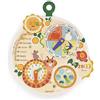 Janod - Ruota del Tempo in Legno FSC - Calendario Educativo per Bambini - Gioco Educativo - Giocattolo in Legno FSC - dai 3 Anni, J09624