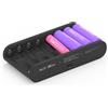 ISDT A8 AIR - Caricabatterie AA AAA, 8 slot, USB-C con controllo tramite app Bluetooth, caricabatterie intelligente per batterie NiMH NiCd 1,5 V agli ioni di litio Eneloop, aggiornamento firmware