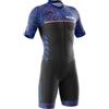 VOXCAUTQ Tuta da Triathlon a Maniche Corte da Uomo,Abbigliamento Ciclismo monopezzo MTB Body Trisuit Cycling Skinsuit,2024 Nuovi Tuta da triathlon da uomo