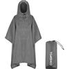 TOMSHOO Multifunzionale Poncho Impermeabile, Stuoia Campeggio, Parasole Mantella per Trekking Campeggio Pesca Caccia Escursione