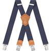 Dresime Bretelle da Uomo per pantaloni con 4 clip forti 4 cm di larghezza, per Uomini e Donne Grandi e alti Larghezza Regolabile di Elastiche e Forma a X Elastica