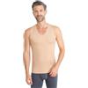 FINN Clean-Cut Canottiera da uomo senza maniche con scollo a V - Invisibile uomo con finitura laser - Canotta senza cuciture in originale Lenzing Modal per camicia e tuta