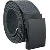 UPGRADE 3STYLE Cintura con fibbia scorrevole tipo militare (NERO GRIGIO 2-4cm)