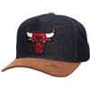 Mitchell & Ness NBA Cord D-Stressed Snapback Cap Chicago Bulls Denim/Brown