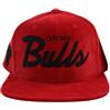 Mitchell & Ness NBA Cord Snapback Cap Chicago Bulls rosso, Colore: rosso, Taglia unica