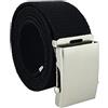 UPGRADE 3STYLE Cintura con fibbia scorrevole tipo militare (NERO CLASSIC 4 CM)