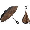 Braty Decorations Ombrello con manico a forma di C, leopardo, S