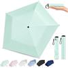Pealeaf Ombrello Pencil giapponese, mini ombrello ultra leggero UPF 50+, parasole pieghevole compatto da tasca per pioggia, viaggio, borsa e outdoor (Green)