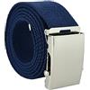 UPGRADE 3STYLE Cintura con fibbia scorrevole tipo militare (BLU CLASSIC 4 CM)