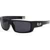 Locs Hardcore Sharp Square OG - Occhiali da sole originali da uomo, colore nero, taglia unica, Nero, Taglia unica