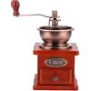 Tyenaza Mini Macinacaffè Manuale a Mano Macinacaffè in Legno Stile Retrò Macinacaffè per Chicchi di Caffè in Acciaio Inox a Grana Rotante