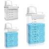 Cbilzxer Dispenser Detersivo Lavatrice, 1100 Ml Dosatore Detersivo Lavatrice, Riutilizzabili Contenitore per Detersivo in Polvere e Liquidi, contenitori detersivi lavanderia (5200ml)