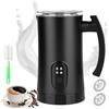 Dreamhigh Montalatte elettrico 400 W, in acciaio inox, 120 secondi | Acciaio inox 304, 350 ml, 4 programmi, schiuma in 120 secondi. Per latte, macchiato, cacao, ufficio e casa
