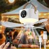 SKJJM Ventilatore da Soffitto con Illuminazione da Campeggio, 3 Velocità, Ricaricabile, con Luce e Telecomando, USB, Timer, Ventilatore Portatile Batteria per Esterni, Campeggio, Picnic, Tende