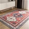 benuta Basic Tappeto Salotto George - Multicolore/Blu 80x150 cm - Lavabile - Fibra sintetica - Rettangolare & Stile: Vintage - Per camere da letto, sale da pranzo, soggiorni - facile da pulire