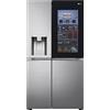 LG GSXV91PZAE Frigorifero Americano Side by Side InstaView Total No Frost con Congelatore, 635 L, Dispenser Acqua e Ghiaccio UV Nano, Door Cooling, Linear Cooling - Frigo Smart con Wi-Fi e Freezer