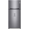 LG GTF744PZPED Frigorifero Doppia Porta, Classe E, 509l, Wi-fi, Door Cooling, Gestione Umidità,dispenser Acqua, Cassetto 0 Gradi, Fabbricatore Del Ghiaccio, Compressore Smart Inverter, Inox