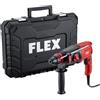 Flex Martello perforatore universale CHE 2-28 R SDS-plus TC (nero, rosso, martello perforatore universale da 2,5 kg, SDS-plus, adatto per cemento, legno, acciaio, con arresto di profondità + maniglia