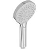 Jacob Delafon Soffione doccia Metro, rotondo, 11 cm, 3 getti a bottone