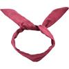 Duories Fascia vintage da donna,fascia per capelli da donna,in filo di ferro flessibile,flessibile,flessibile,con fiocco,accessorio per capelli,accessorio per capelli,per donne ragazze,colore: rosso vino