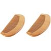 Gammaeon 2 pettini in legno per capelli in legno, antistatico, in bambù, set di pettini tascabili, in legno di pesca naturale, per capelli lunghi, corti, ricci