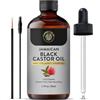 Carno Calm Olio di ricino nero - 100% puro e naturale di alta qualità per capelli, ciglia, sopracciglia, pressato a freddo, senza esano, nutriente e rivitalizzante, 50 ml