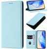 GoodcAcy Cover per Oneplus Turbo 6, Custodia Flip Pelle Leather Portafoglio Magnetica Libro [Slot Schede], Silicone TPU Bumper Wallet Supporto Cover, Antiurto [Kickstand] (Blu chiaro)