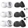 MEXRUMI 6 Paia Gommini in Silicone per Auricolari Con Foro per Riduzione Del Rumore per Airpods Pro - Cuscinetti di Ricambio In-Ear (S/M/L Bianco E Nero)