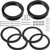 Aerzetix | Kit di 2 adattatori per altoparlanti Ø165 mm | compatibile con Seat Arosa, VW Fox, Lupo, New Beetle, Polo 9N/9N3