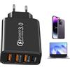 Generico Caricabatterie USB C, Velocemente Diversi Caricabatterie Con USB C | Caricatore C Tedesco, Alimentazione C Ricarica Rapida, Per Tablet Per Smartphone Presso Home Office Travel Car Fa
