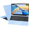 NOTODD 2026 PC Portatile 14 Pollici 256GB 1080P 2.4G+5G Win 11 - Blue