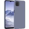 EAZY CASE - Custodia in silicone per Galaxy A12 Custodia morbida protettiva con protezione della fotocamera Protezione sottile Premium Cover TPU Telefono Bumper in Blu Acciaio