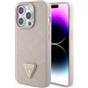 CG MOBILE Guess Croco - Custodia con logo triangolare per iPhone 15 Pro, colore: Talpa