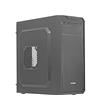 Nuwo Jester J901 Case ATX Mid Tower con Alimentatore 400W per PC Desktop Office Mini Tower mATX 0.40MM SPCC, Ventola da 80mm Preinstallata, USB 2.0, Nero
