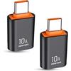 Sooiiyu Adattatore da USB C a USB (2 Pezzi) Adattatore Tipo C Maschio a USB Femmina